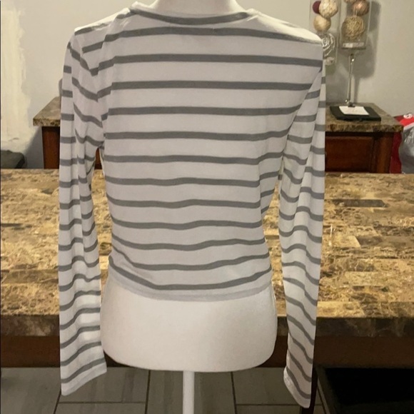 *5 For 20*Cute Black And White Stripe Top Small - Picture 2 of 2